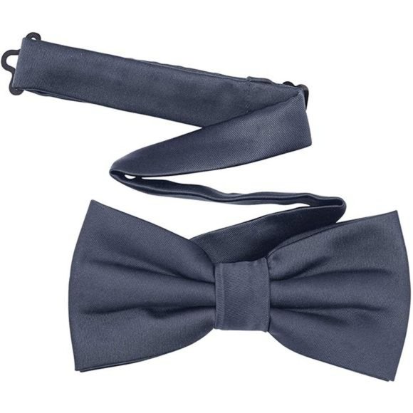 White Adjustable Satin Bow Ties Formal Tuxedo Bowtie